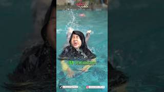 AISHWA VS QEISYA BERENANG 15 METER SIAPA PEMENANGNYA?