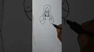 Easy Hijab Drawing Alhamdulillah