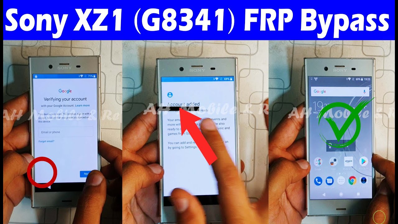 Sony XZ1 (G8341) FRP Bypass without PC Sony XZ1 (G8341) FRP Bypass without PC