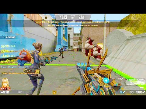 Counter-Strike Nexon: Zombies - Tyrant Crab Zombie Boss Fight (Hard7) gameplay on Episode Lucia map