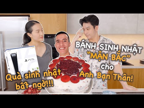 Làm bánh "MẬN HÀ NỘI" mừng sinh nhật Anh Bạn Thân - Quà tặng bất ngờ // Dinology ft Giang Ơi