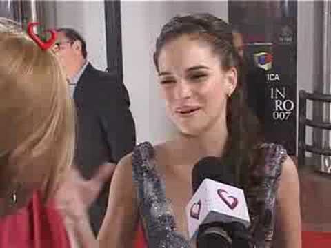 Luz Cipriota en la entrega de los premios MartÃn Fierro 2007