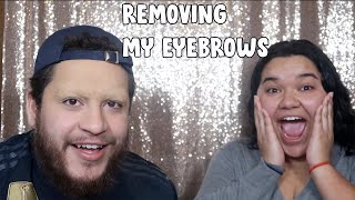 Removing My EYEBROWS and Getting My FRIENDS REACTION **FUNNY REACTION**
