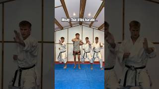 Muay Thai Tries Karate