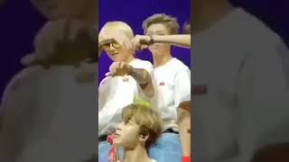 Namjoon Trying To Pinch Jimins Cheek During Concerts Was So Funny