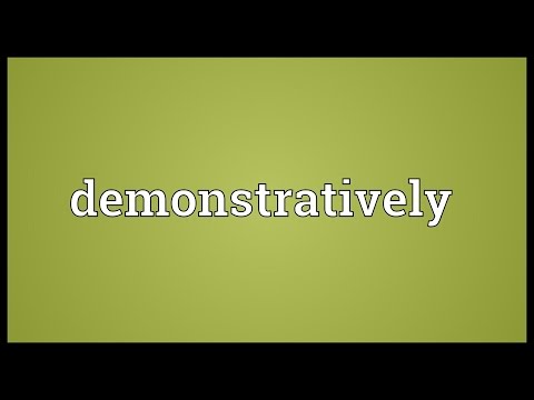 Header of demonstratively
