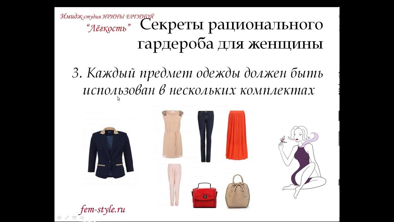 Правильный гардероб женщины 30 лет Правильный гардероб женщины 30 лет