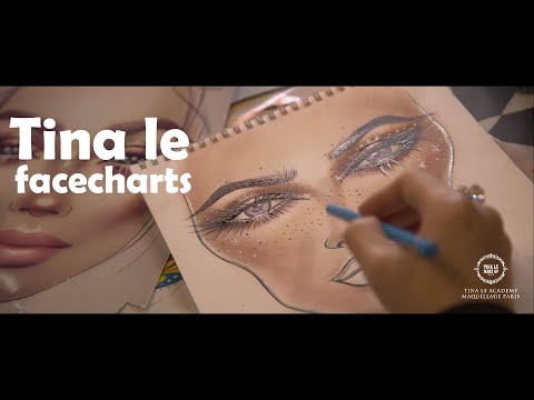 Đột nhập lớp học Facechart tại Tina Lê Make Up Academy