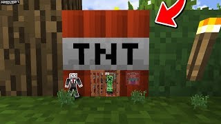 THỬ THÁCH 1 NGÀY NUÔI CREEPER TRONG KHỐI TNT, CÁI KẾT THƯƠNG TÂM TRONG MCPE | Thử Thách SlenderMan