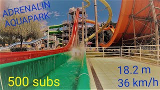 Adrenalin Aquapark Zalakaros Termálfürdő Összes Csúszda Strand Csúszdapark 2021 500. Sub