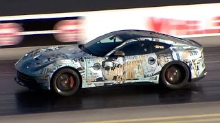 Ferrari F12 Berlinetta runs 11.1 @ 130 MPH at GoldRush Rally 1/4 Mile Drag Race