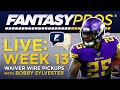 Live: Week 13 Waiver Wire Stashes (2019 Fantasy Football)