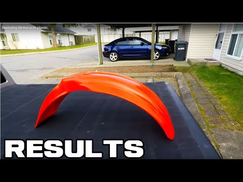 Restoring painted, faded, oxidized motorcycle plastic.
