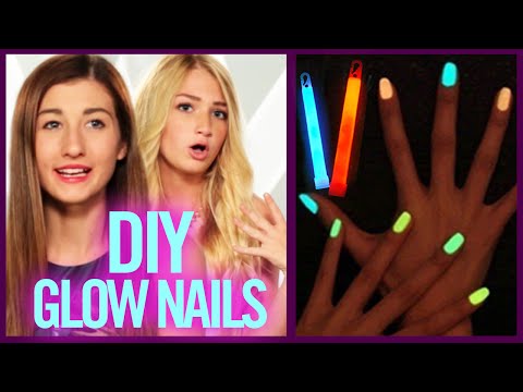 DIY GLOW STICK NAIL POLISH - Makeup Mythbusters with Maybaby and BindleBeautyx - YouTube
