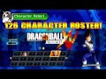 Dragon Ball Xenoverse 126 PLAYABLE CHARACTER ROSTER
