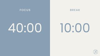 4010 Pomodoro Timer 4 X 40 Min Focus Study Reflection Productivity