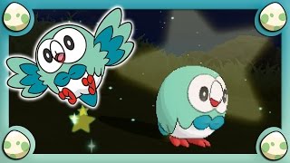 (LIVE) Shiny Rowlet in Pokemon Moon after ONLY 28 Eggs!