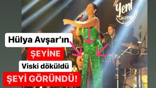 Hülya Avşar üzerine şampanya dükülünce bakın neyini gösterdi