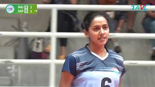Volleyball - India Vs Singapore - Avc Womens Challenge Cup 2022