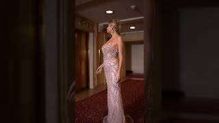 Ladivine Cc0688 Strapless Beaded Long Gown