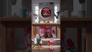 Sonic Family Scared To Hide From Washing Machine Head Zombie