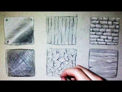 Comment dessiner des textures: Bois, Pierre, Métal, Terre [Tutoriel