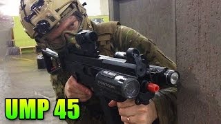 Airsoft - Umarex UMP 45 Nipple Shot! (Feat: The Desert Fox @ Tac City)