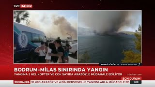 Bodrum-Milas Sınırında Yangın 29.07.2021 Turkey
