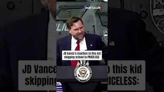 Kid Skips School To See Vp Vance...vances Reaction Is Priceless
