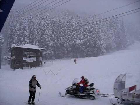 野沢温泉スキー場　2010年1月1日　長坂ゴンドラ前