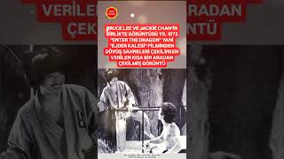 Bruce Lee Ve Jackie Chanin Ejder Kalesi Filminde Dövüş Sahnesi Çekilirken Ara Verildiği An Görüntü.