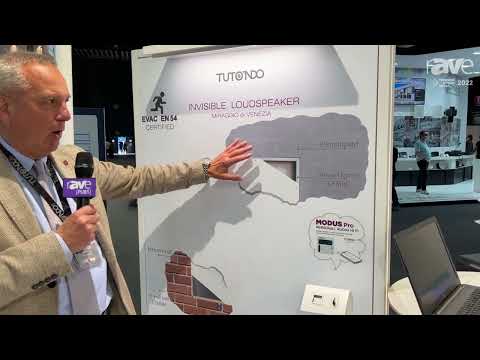 ISE 2022: TUTONDO Showcase Invisible Loudspeaker That is EVAC EN54 Certified