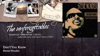Watch Stevie Wonder Dont You Know video
