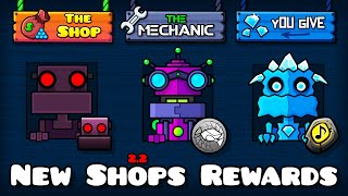 All New Shops Rewards | Geometry Dash 2.2