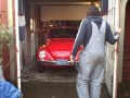 Old 1978 Red VW California Convertible Vintage Beetle Bug, Driving in Portland Oregon, Part 2