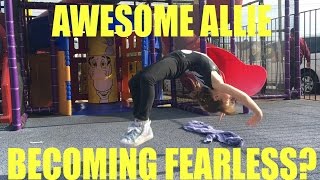 Allie The Gymnast Faces Her Fears At Mc Donalds W Robh Series & Combos On Floor