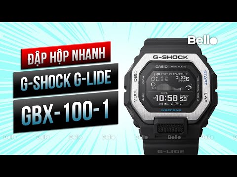 Đập hộp nhanh G-Shock G-Lide GBX-100-1DR, kết nối smartphone thời thượng