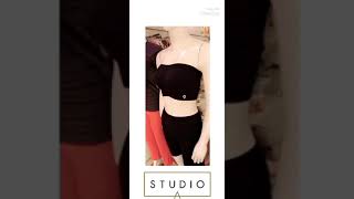 Sami Covrage Bra Printed Bikni Stripe Top Trouser Es Strap Less Bra Studio 21