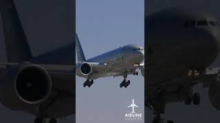 Alitalia Boeing 777 (SkyTeam Livery) Lands in Los Angeles
