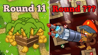 How Far Can Each God-Boosted Tower Get In Btd5