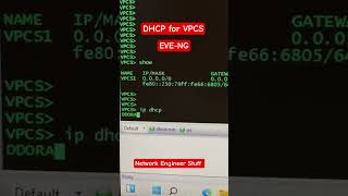 Ign Ip Address To Vpcs Using Dhcp Eve-Ng