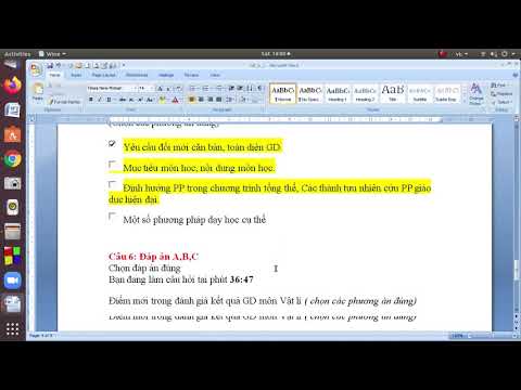 Đáp án VẬT LÝ , các câu hỏi trong VIDEO giới thiệu chương trình môn Vật lý THPT