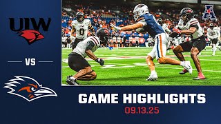 Incarnate Word Vs. Utsa - Highlights Sept. 13, 2025