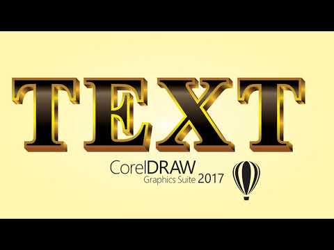 Hướng dẫn làm chữ nổi 3D trong Corel Draw
