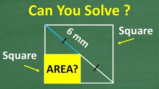 What is the area of the small square inside of this larger square?