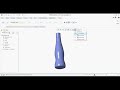 how to create Plastic bottle in creo