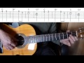 Kalinka - Easy Guitar melody + TAB Guitar lesson - Калинка на гитаре