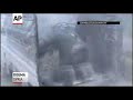 Raw: Syrians Run for Cover Following Airstrike