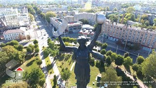 Видео Аэросъемка города Калуга/Aerial view of the city of Kaluga от Взгляд, Калуга, Россия
