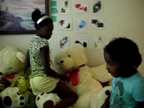 Girl humping teddy bear image